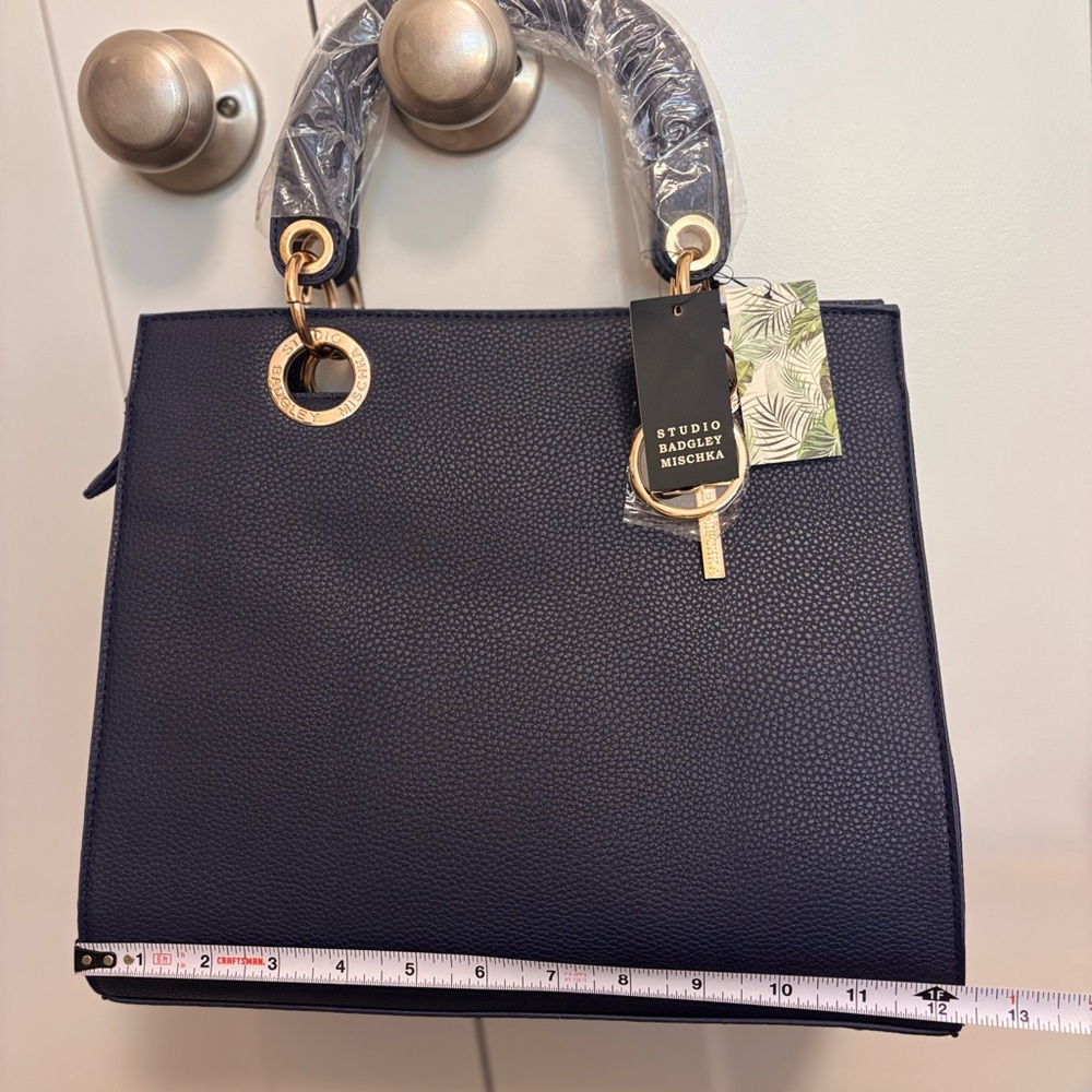 Badgley Mischka NWT navy blue tote